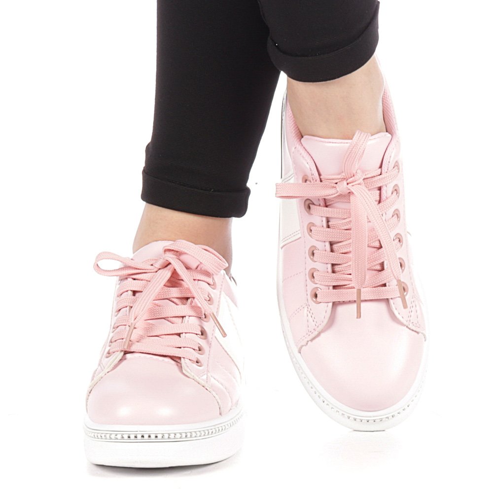 Pantofi sport dama Alliance roz cu alb - Kalapod.net
